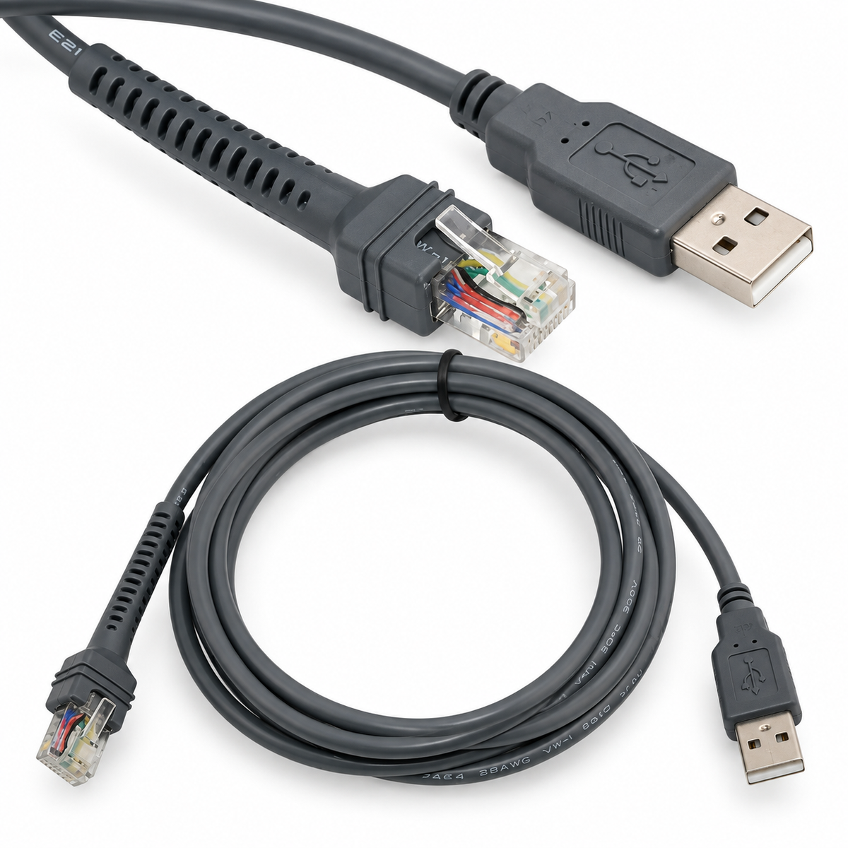 Cabo USB para Leitores Motorola/Zebra – CBA-U01-S07ZAR