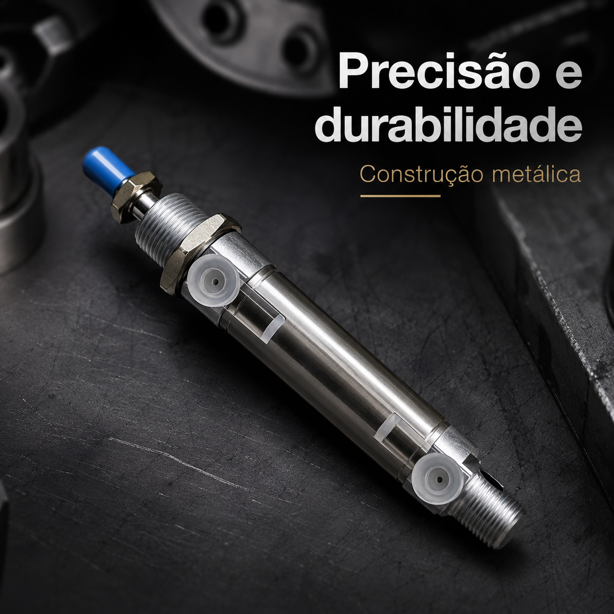 Cilindro Pistão Mini Iso 6432 Diâmetro 25mm Curso 25mm 25x25