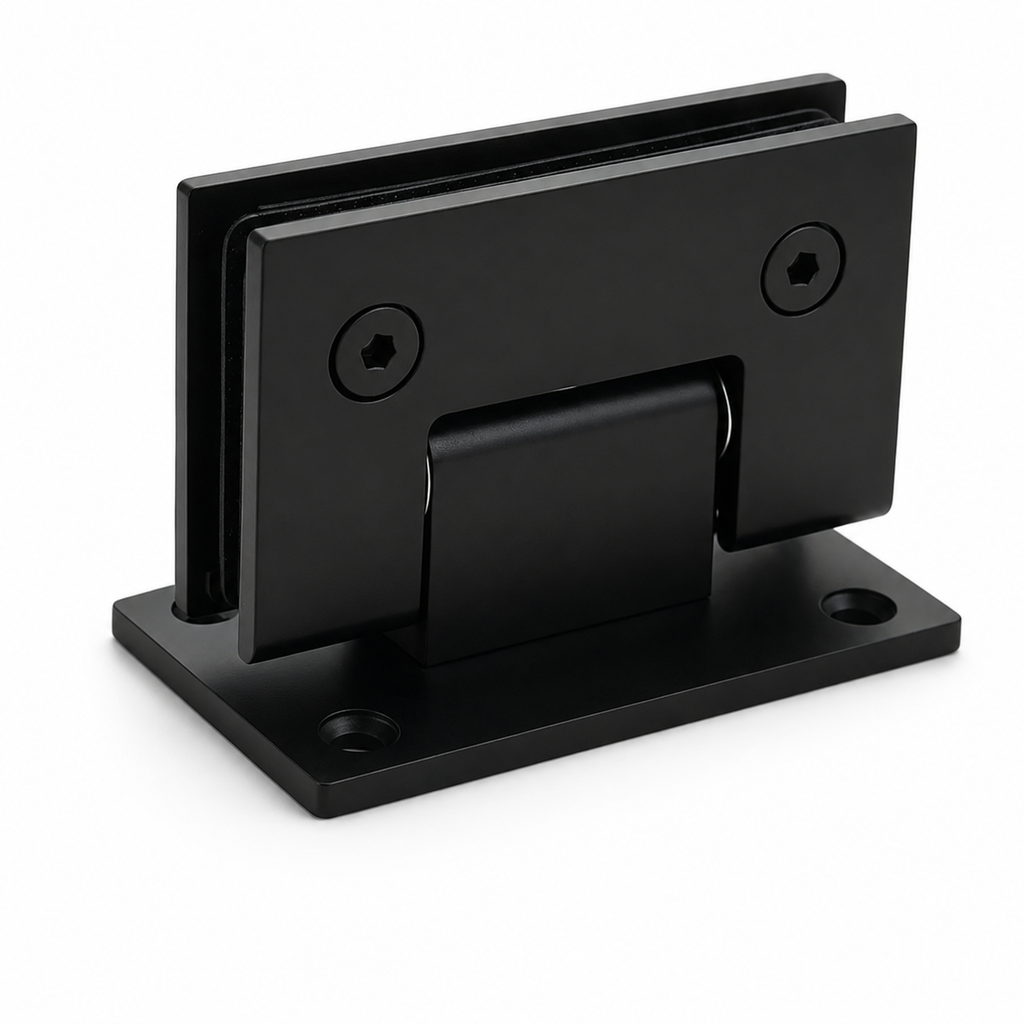 Dobradiça Inox Gv48 Vidro/alv Porta Box De Vidro Preto