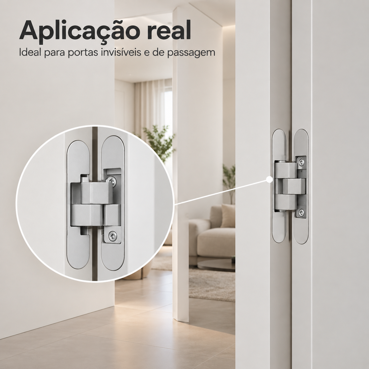 1 Peças Dobradiça Invisível Oculta Ajustável 110mm 40/kg
