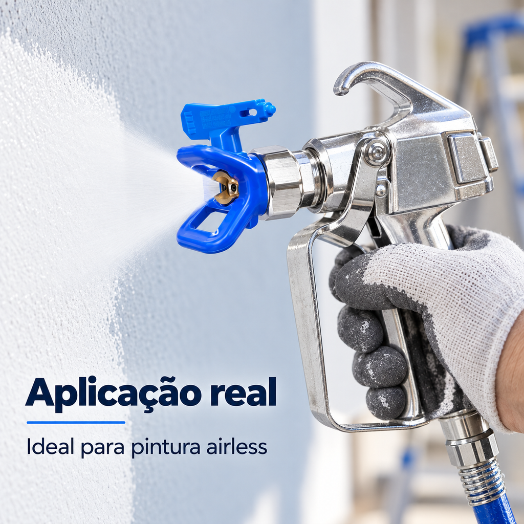 Kit 6 Bicos Airless Para Pistolas De Pintura E 2 Porta Bico
