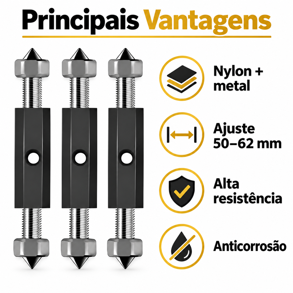 Conjunto 21 peças Barra De Suporte Reparador Caixa Elétrica