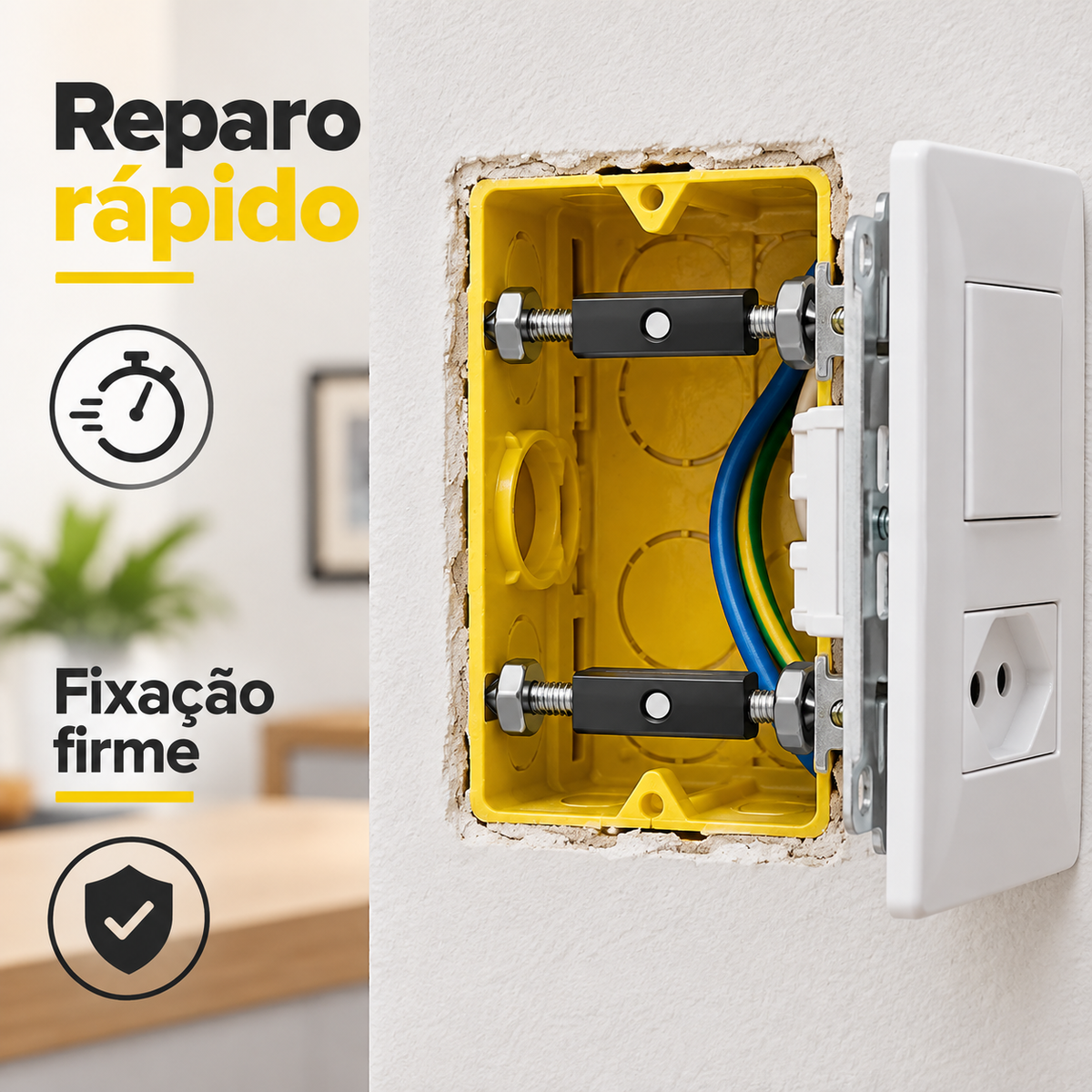 Conjunto 21 peças Barra De Suporte Reparador Caixa Elétrica