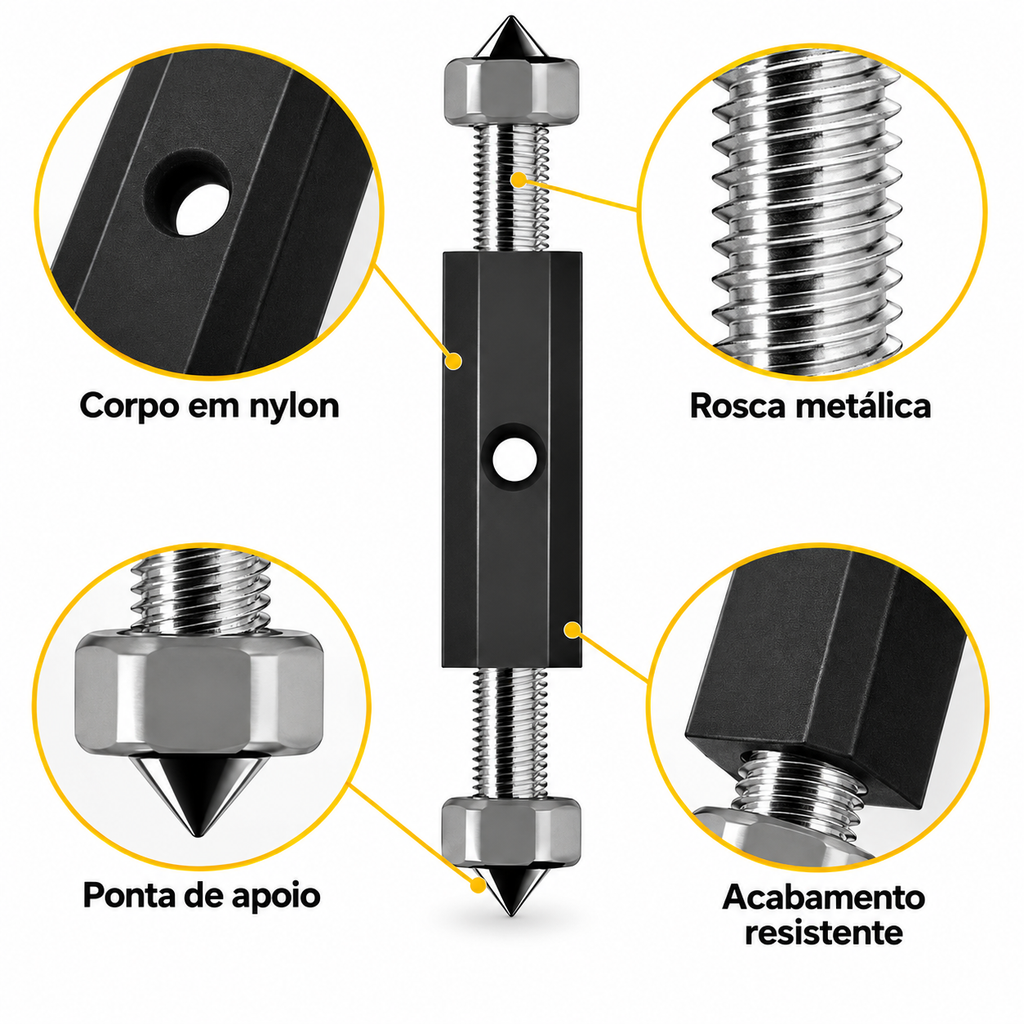 Conjunto 21 peças Barra De Suporte Reparador Caixa Elétrica