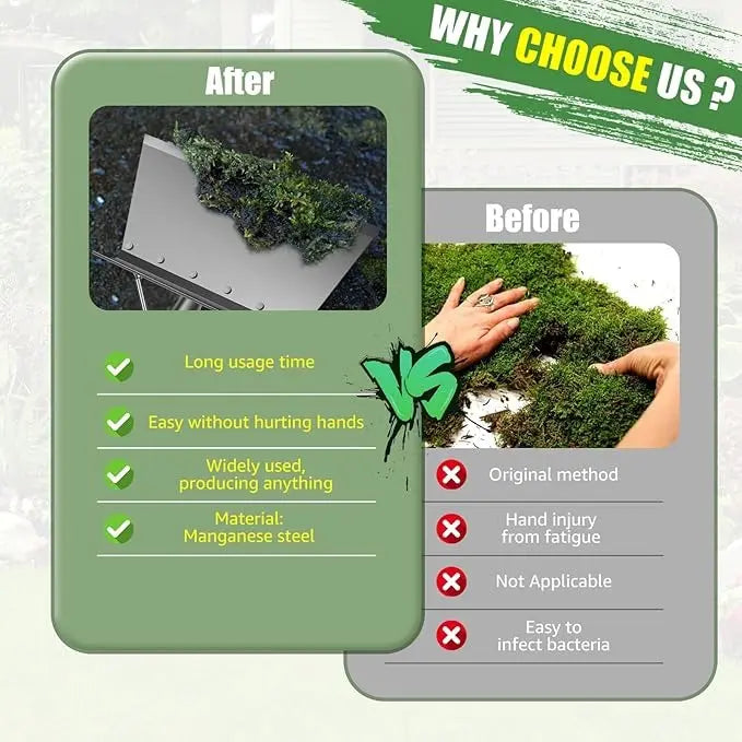 Pá Multifuncional Jardim Externo Capina Aço Inoxidável Plana