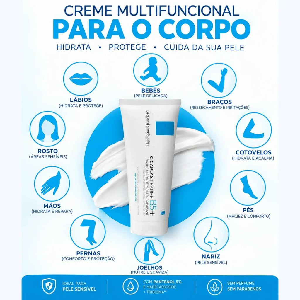 Creme Hidratante Reparador B5+ Calmante Multiuso Pele