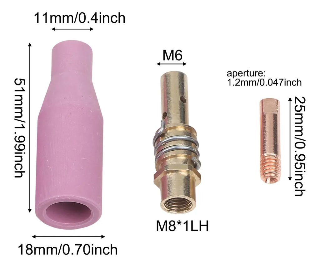 Kit De Bico De Soldagem Para Tochas Mb15, Construção Em