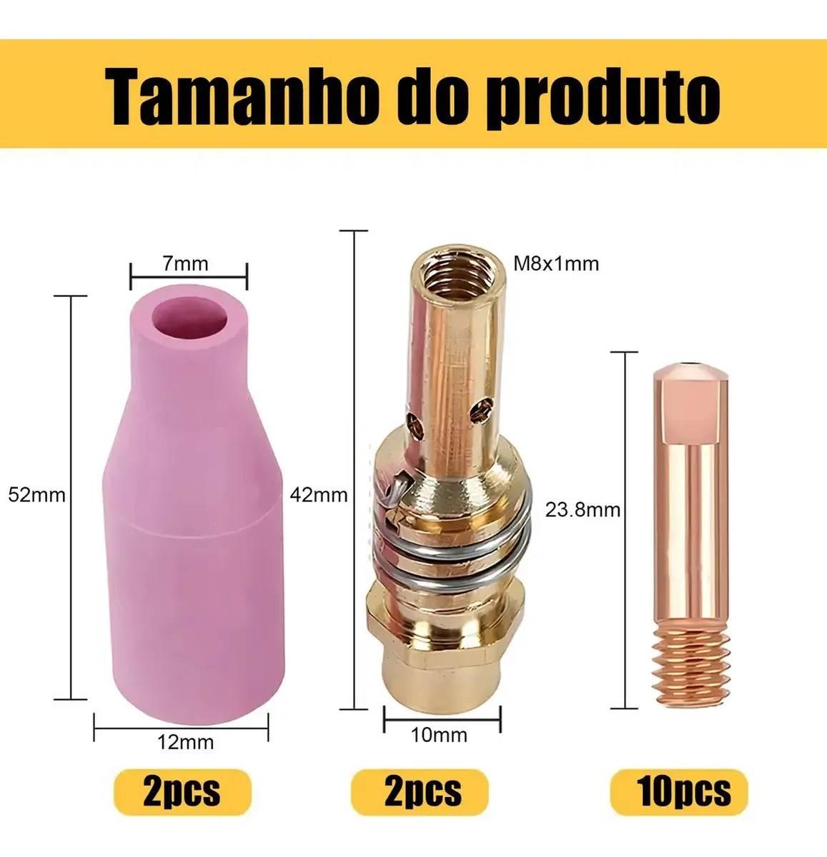 Kit De Bico De Soldagem Para Tochas Mb15, Construção Em