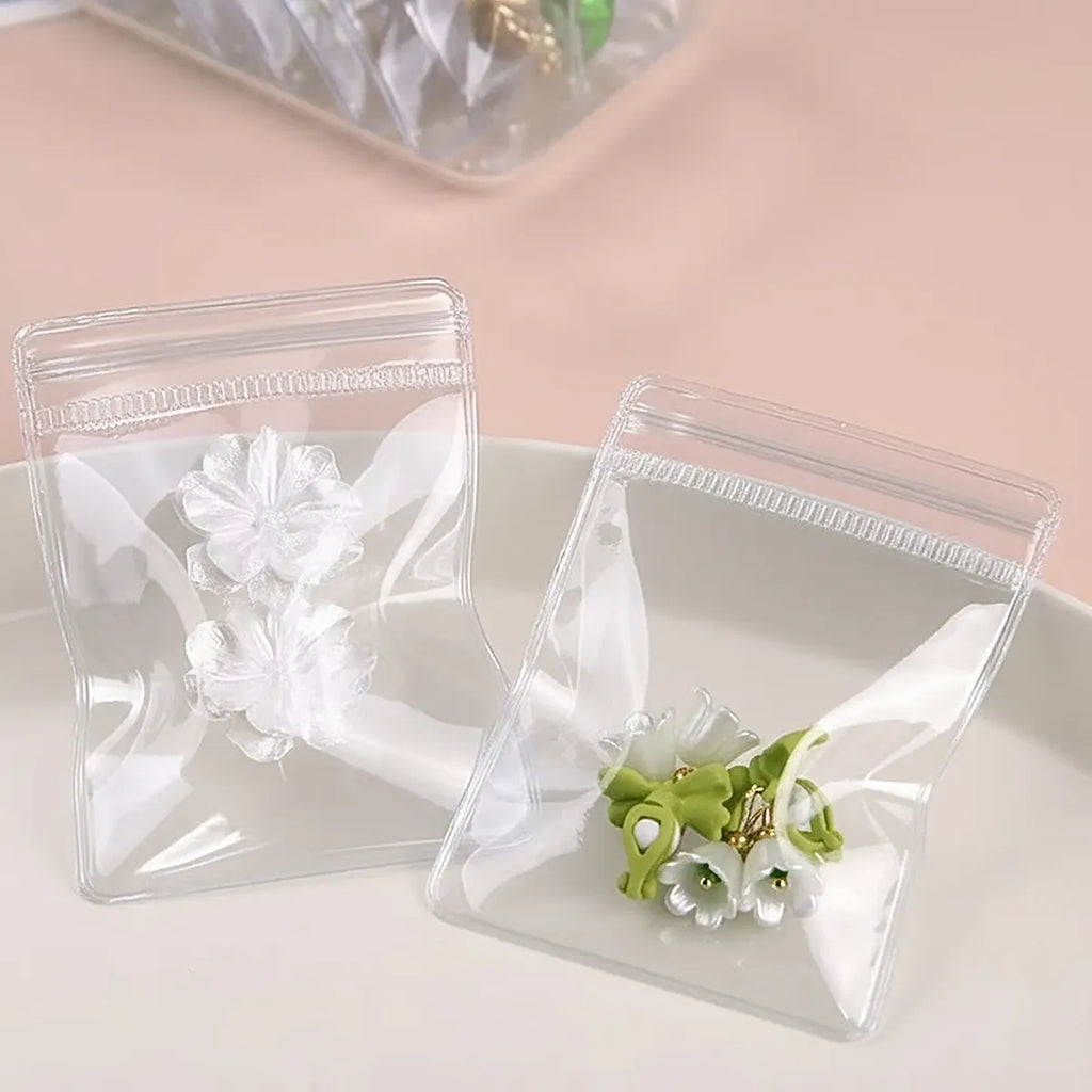 Saco Ziplock Para Jóias Em Pvc Transparente 11x11cm 100unid