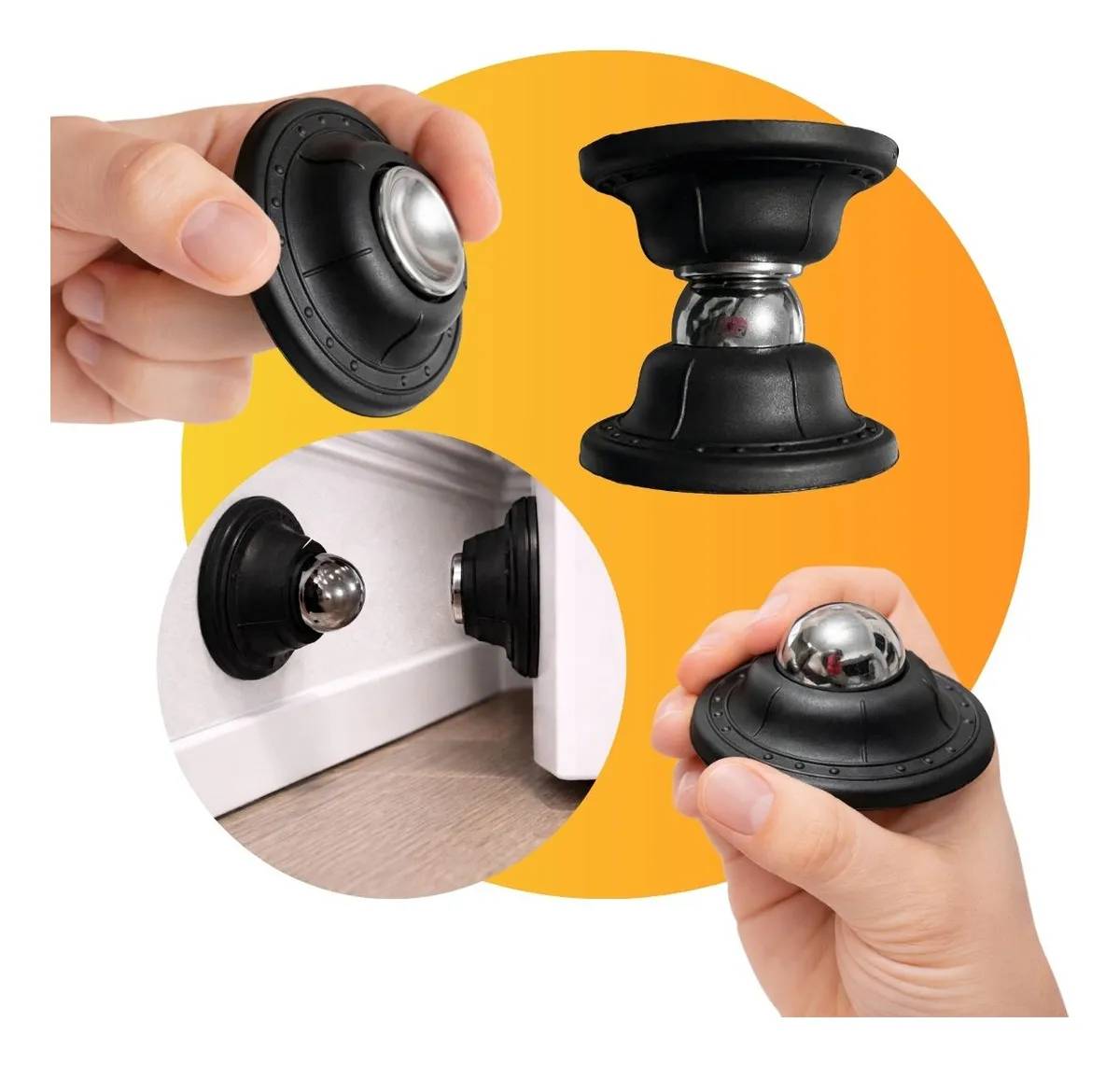 Kit 5 Prendedor Porta Magnético Imã Batedor Fixador Adesivo