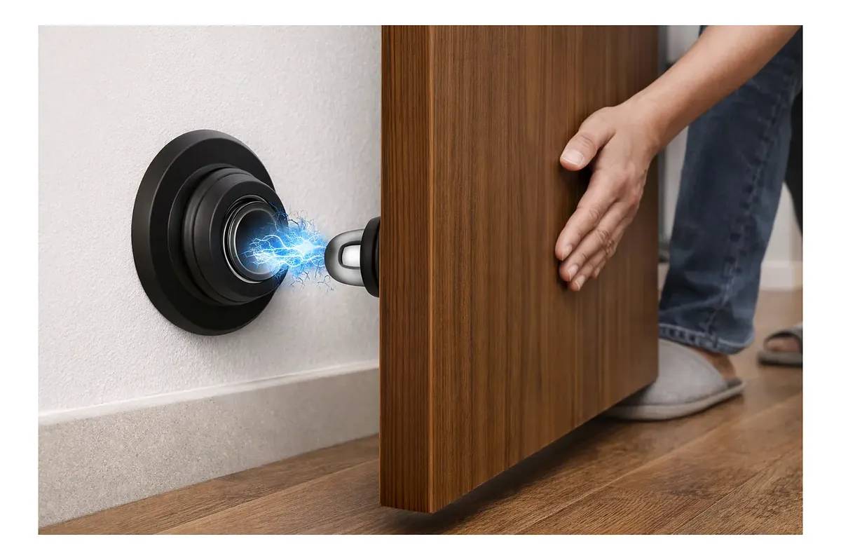 Kit 5 Prendedor Porta Magnético Imã Batedor Fixador Adesivo