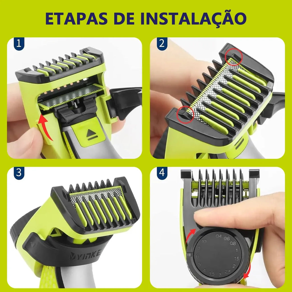 Kit Pente Ajustável + Par De Pentes Compatível Com One-blade