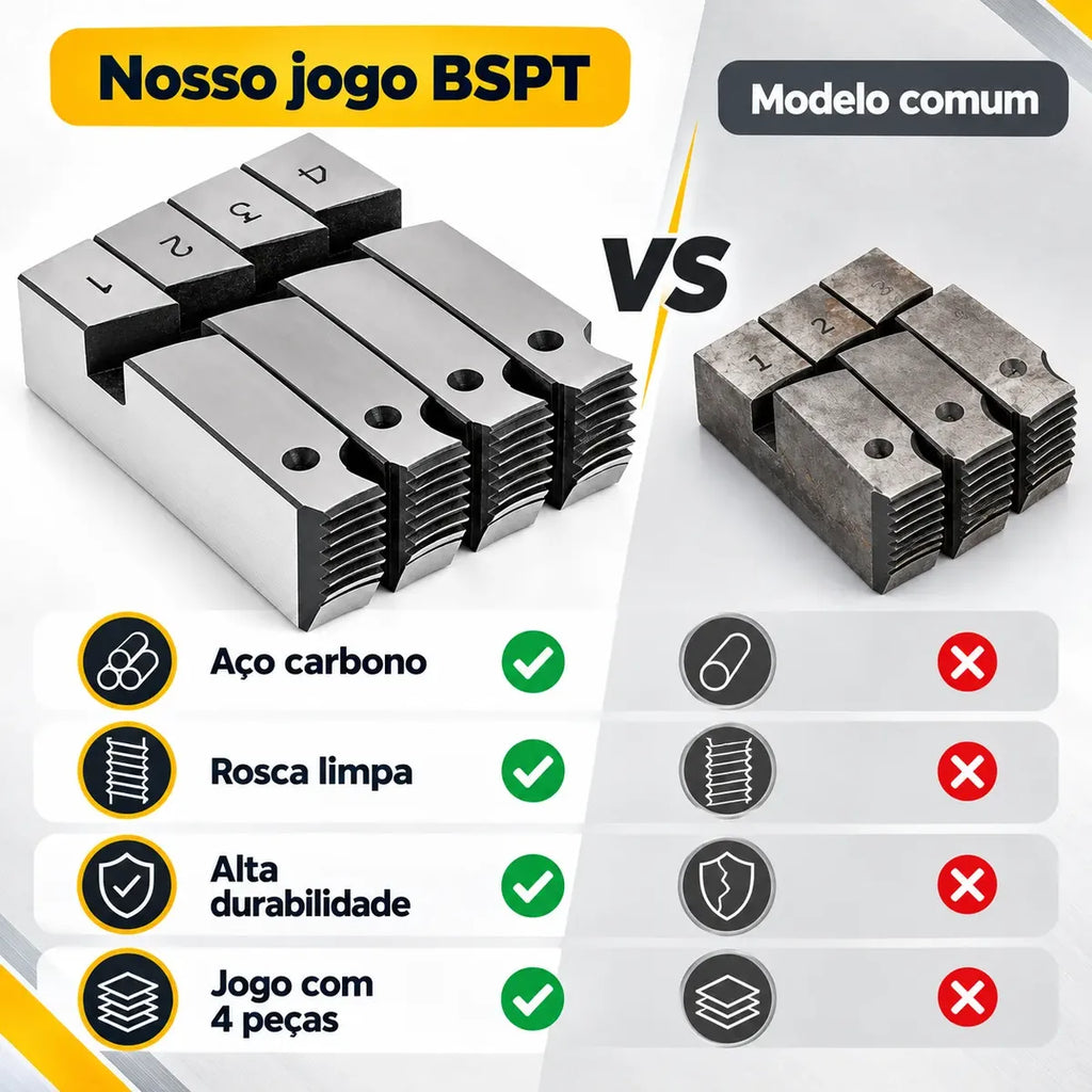 Jogo Cossinetes Rosqueadeira 212 A 4 Com 4 Unidades