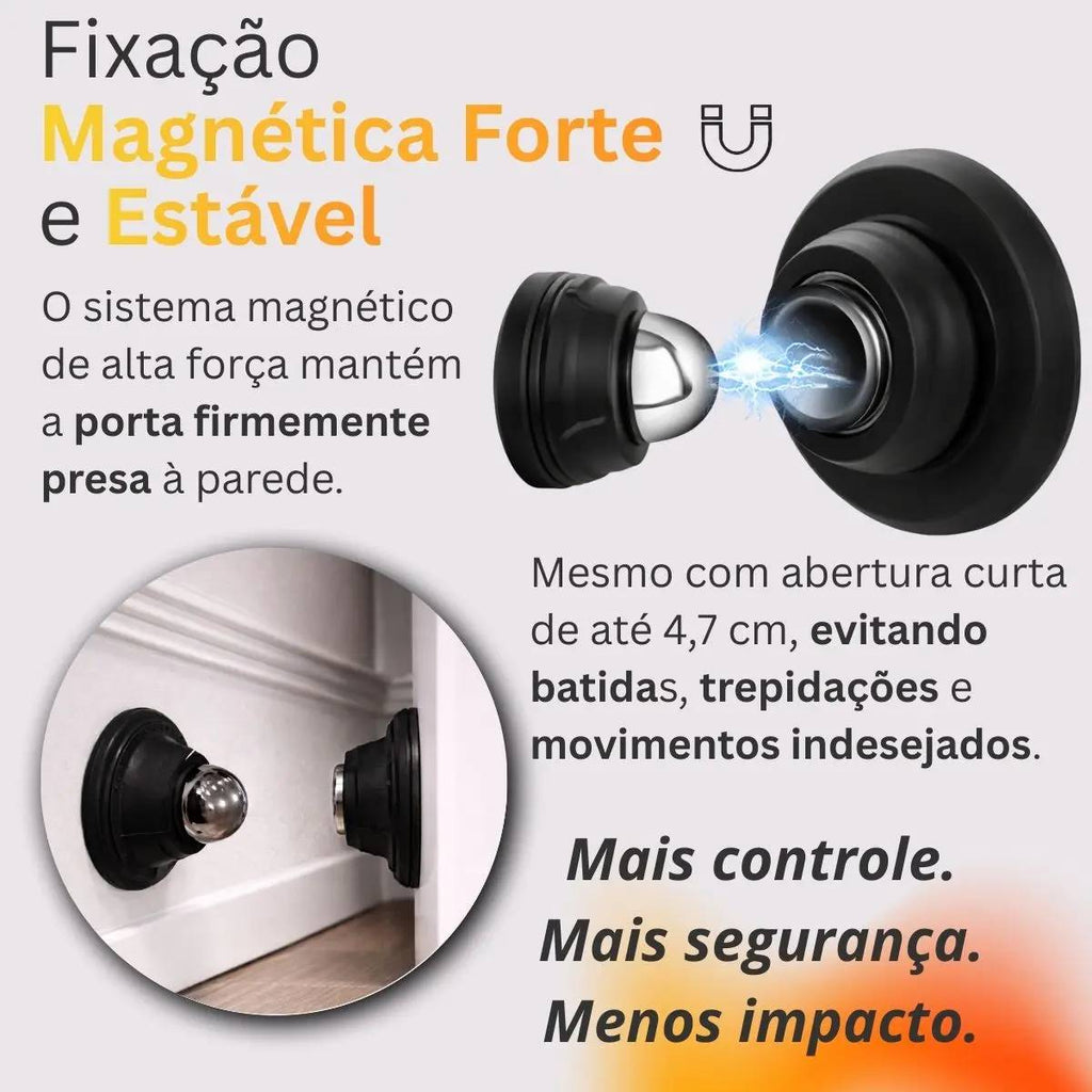 Kit 5 Prendedor Porta Magnético Imã Batedor Fixador Adesivo