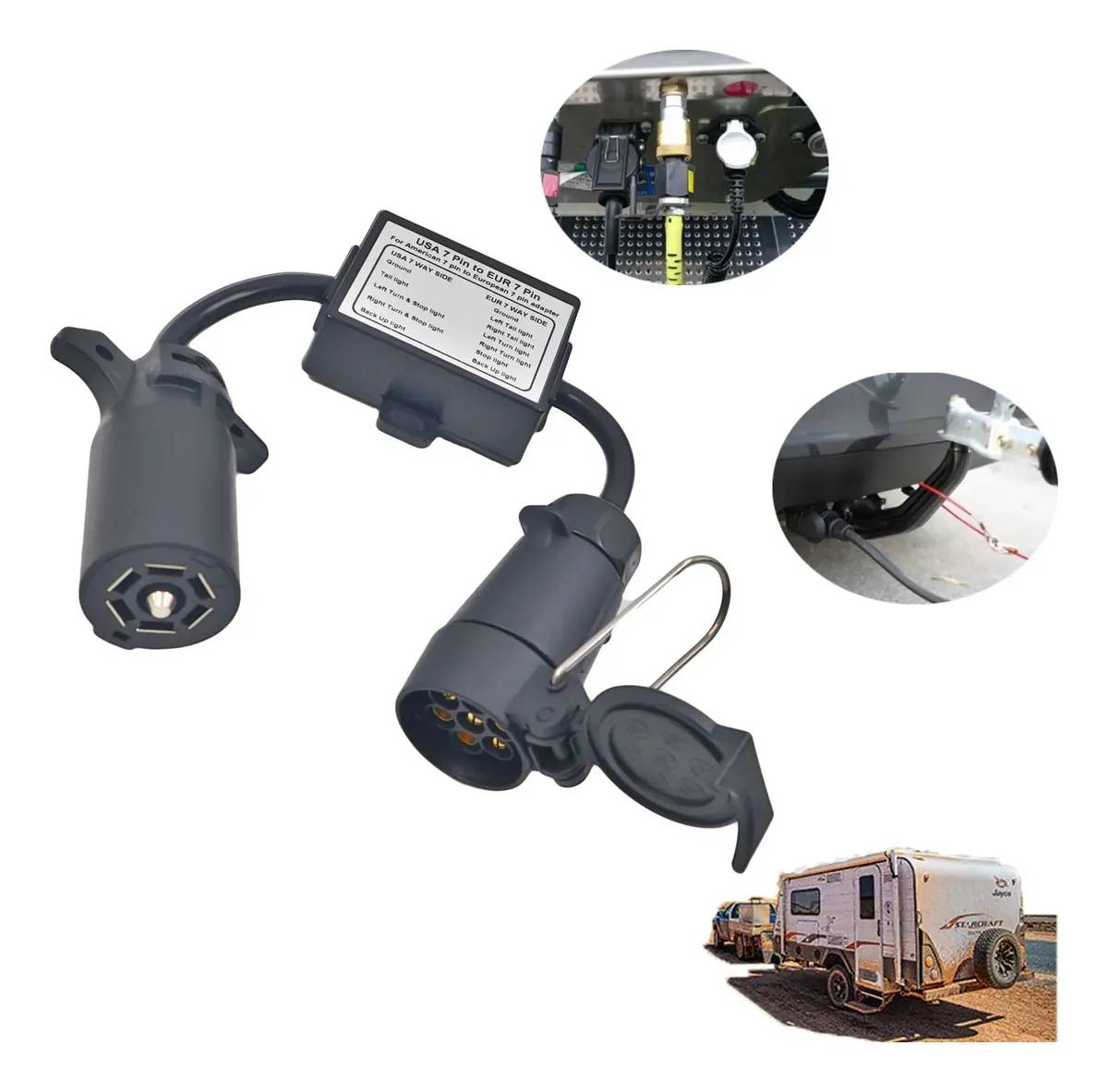 Tomada Adaptador Chicote Reboque Dodge Ram Padrão Usaxbrasil
