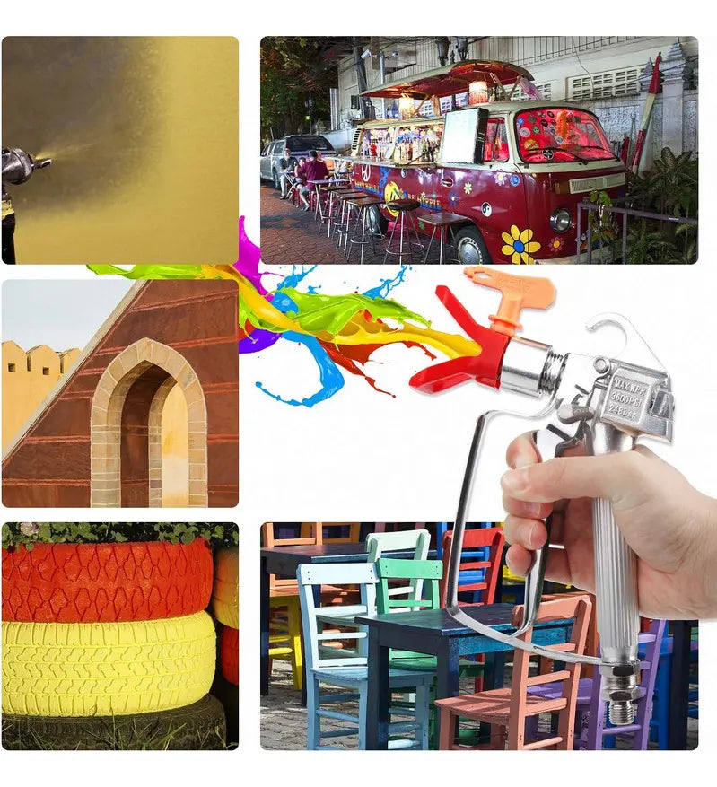 Pistola De Pintura Sem Ar De Alta Pressão De 3600 Psi