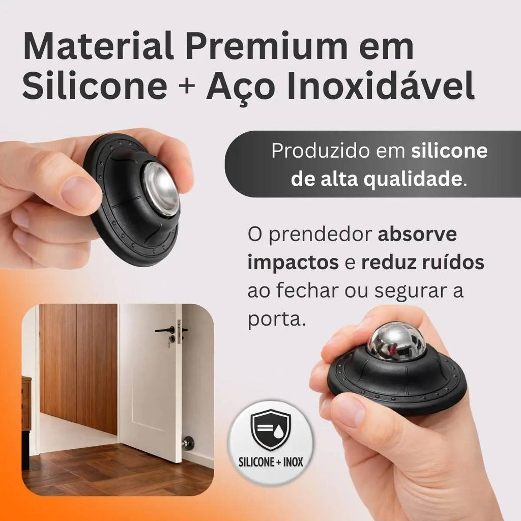 Kit 5 Prendedor Porta Magnético Imã Batedor Fixador Adesivo