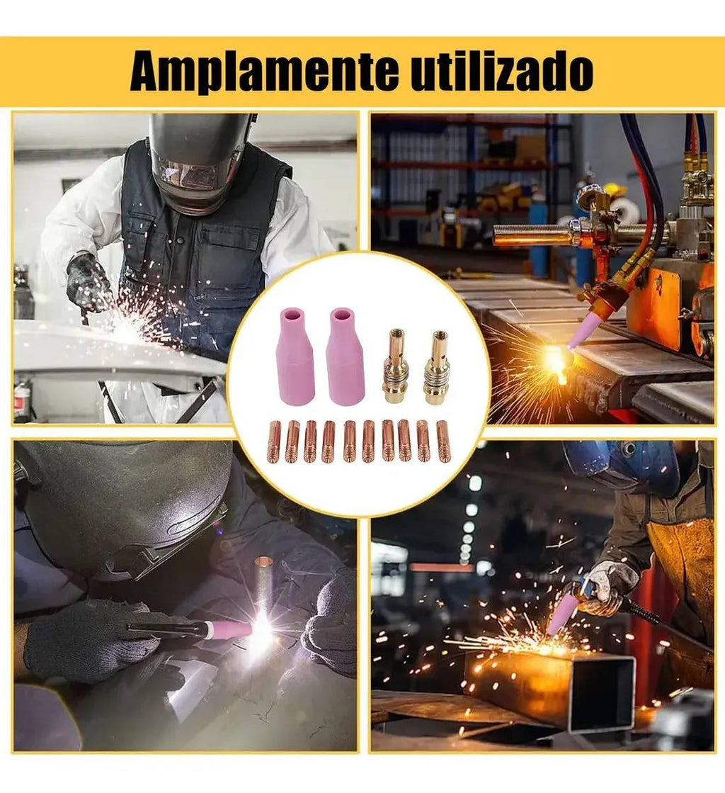 Kit De Bico De Soldagem Para Tochas Mb15, Construção Em