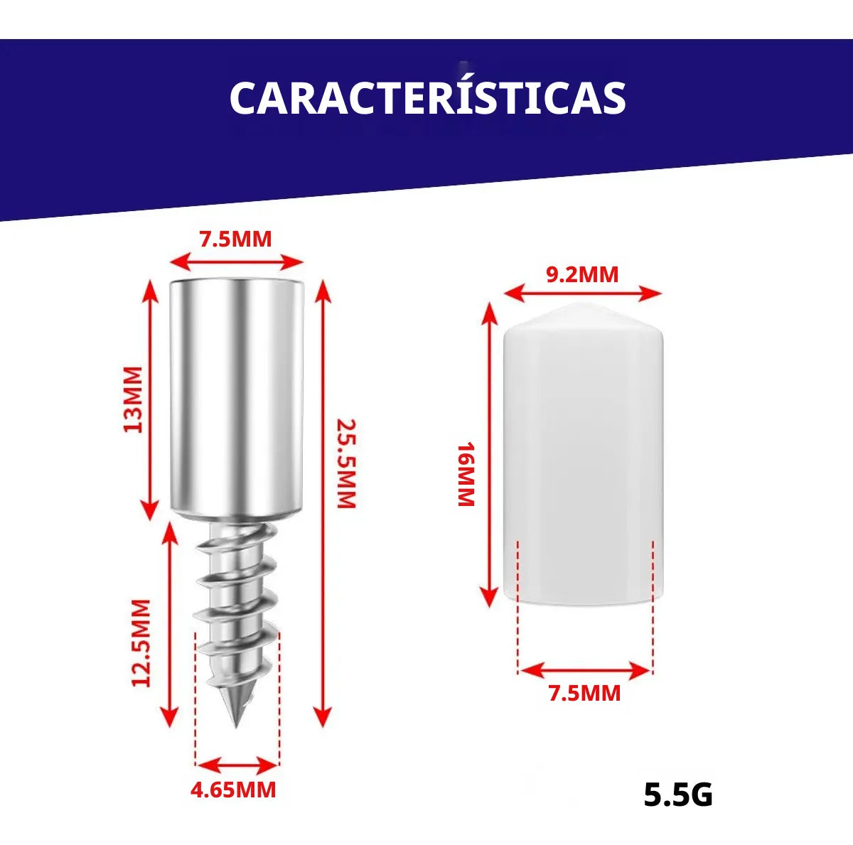 Kit 60un Parafusos Para Móveis Prateleiras Suporte Com Capa