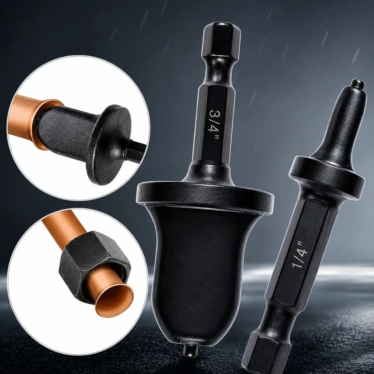 Flangeador De Tubos Cobre E Aluminio Para Furadeira 5 Pcs