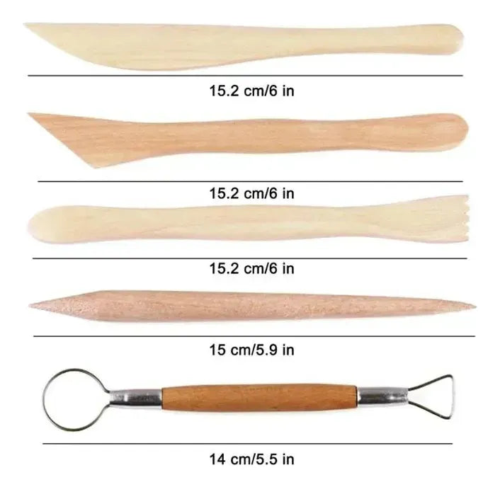 24 Kit De Ferramentas De Esculpir Artesanato De Ceramica
