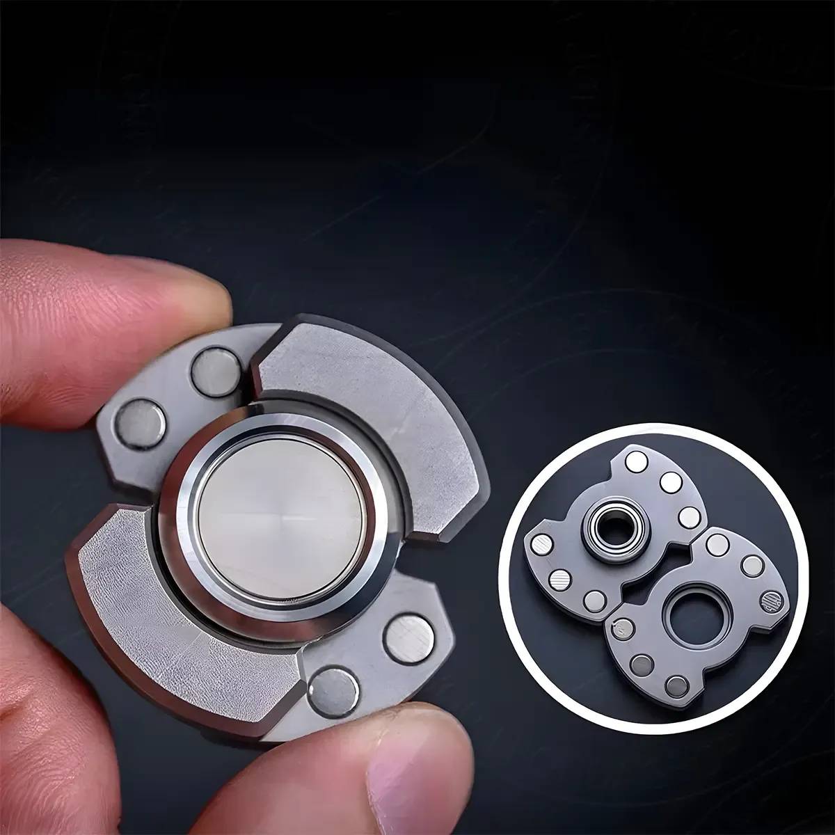 Giroscópio De Ponta De Dedo De Metal, Brinquedos Giratórios