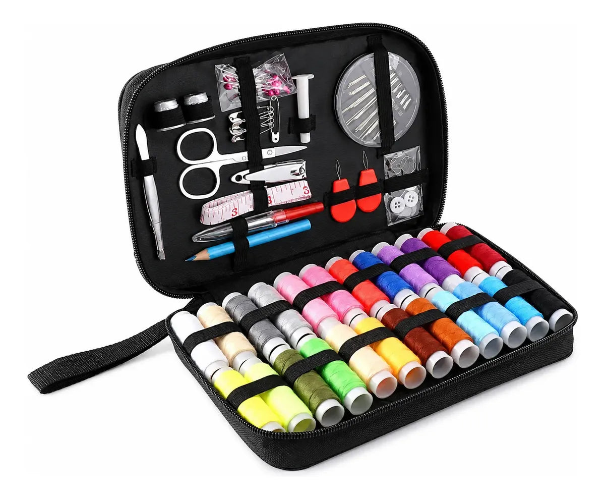 Kit De Costura Completo Com 96 Pcs Para Reparo E Estojo