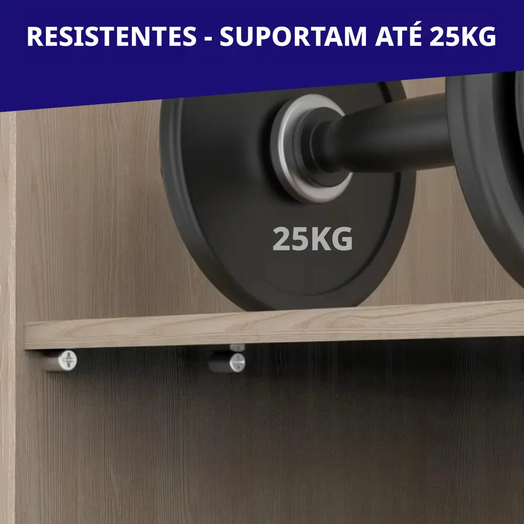 Kit 60un Parafusos Para Móveis Prateleiras Suporte Com Capa