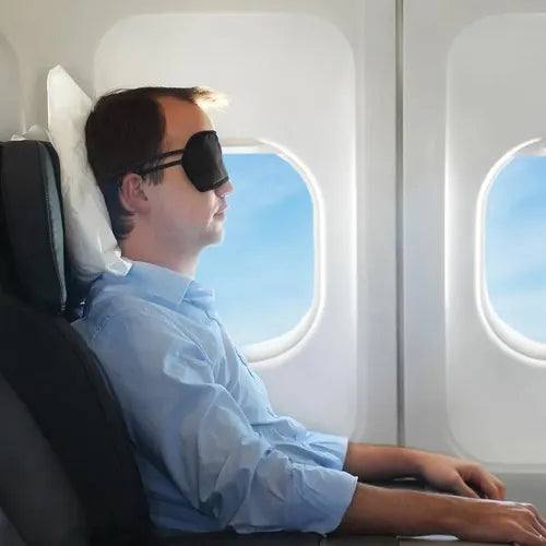 Kit Com 10 Máscaras Para Dormir Tapa Olhos Atacado Cor Preto