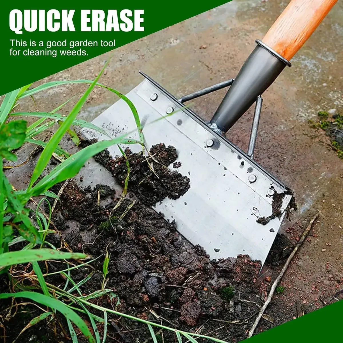Pá Multifuncional Jardim Externo Capina Aço Inoxidável Plana