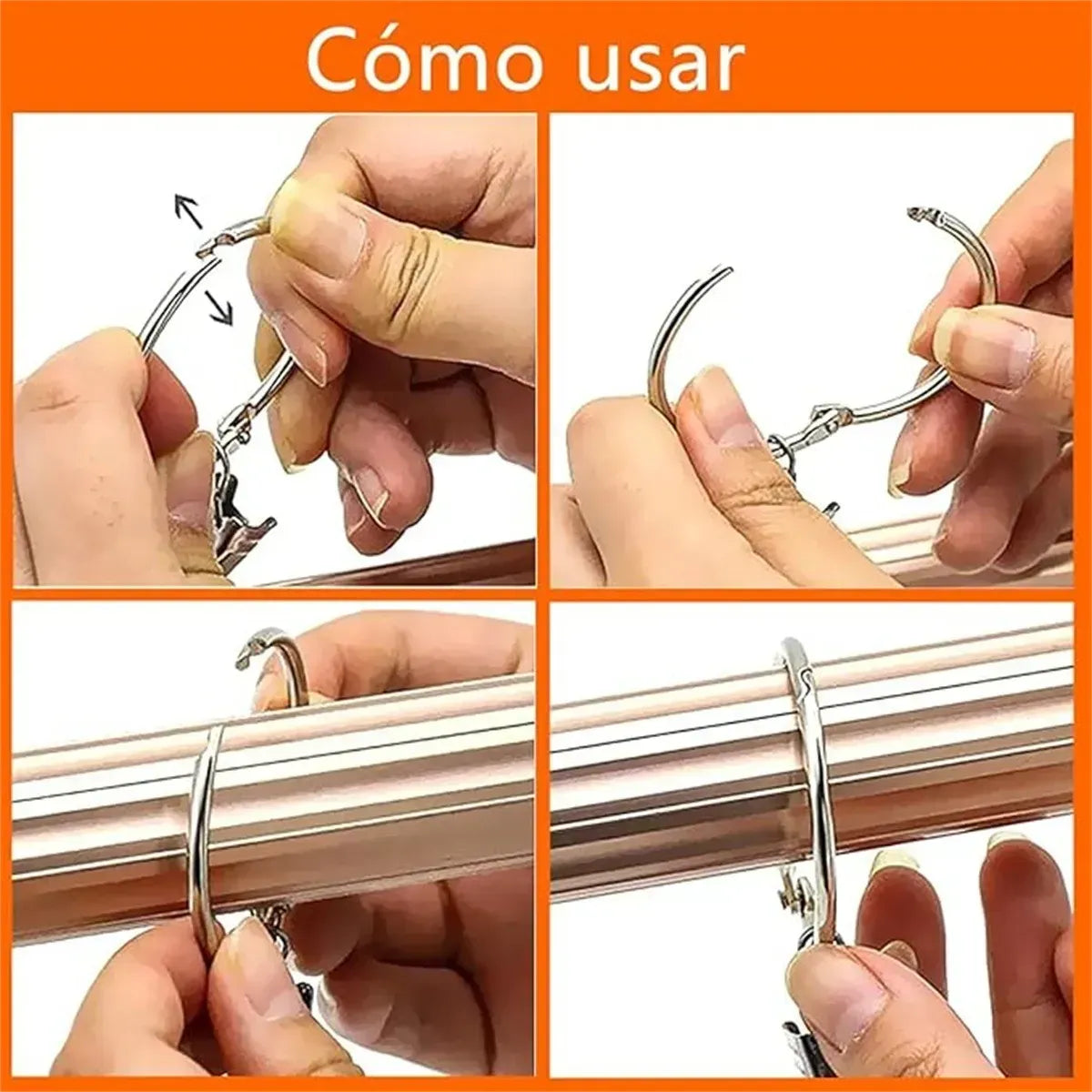 Pacote C/ 50 Argolas Articulada Abre E Fecha Aro 2cm(20mm)