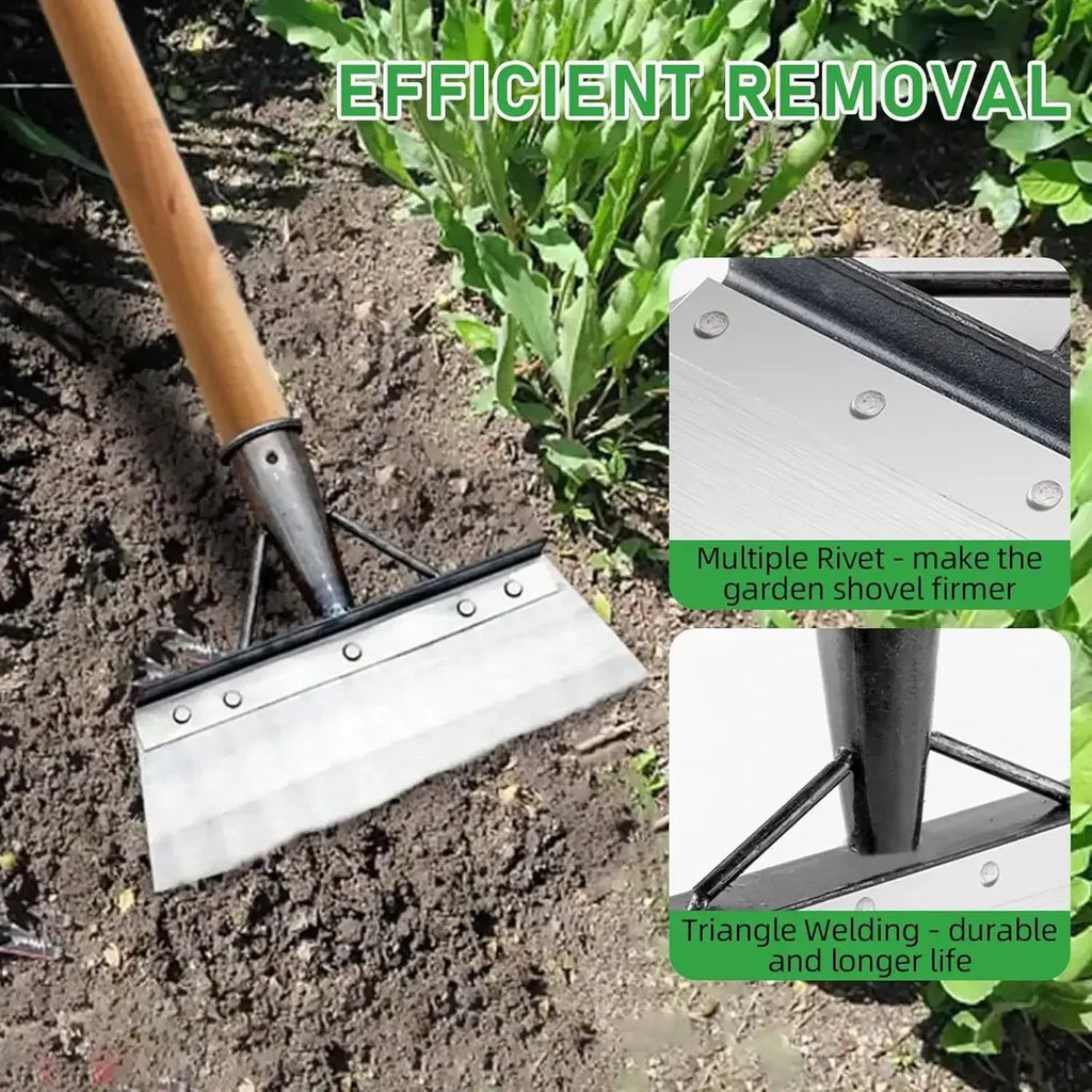 Pá Multifuncional Jardim Externo Capina Aço Inoxidável Plana