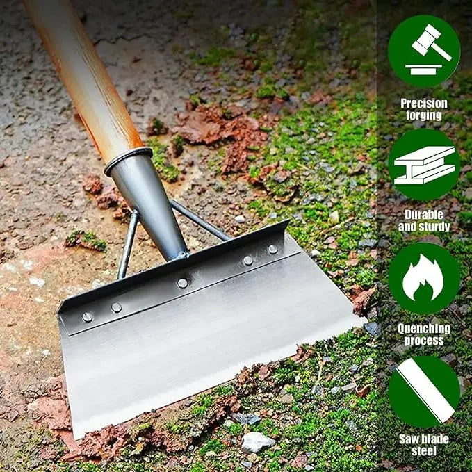 Pá Multifuncional Jardim Externo Capina Aço Inoxidável Plana