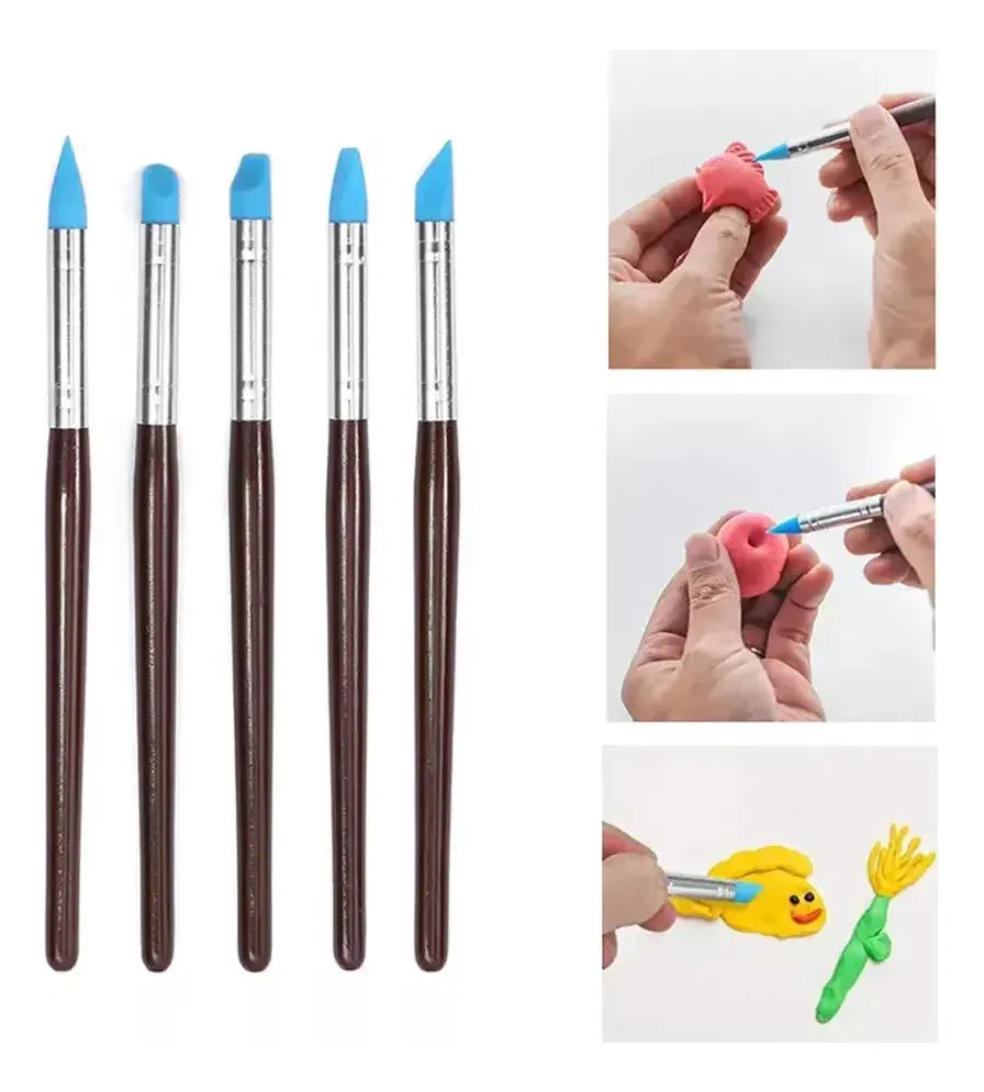 24 Kit De Ferramentas De Esculpir Artesanato De Ceramica