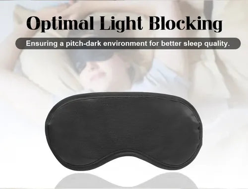 Kit Com 10 Máscaras Para Dormir Tapa Olhos Atacado Cor Preto