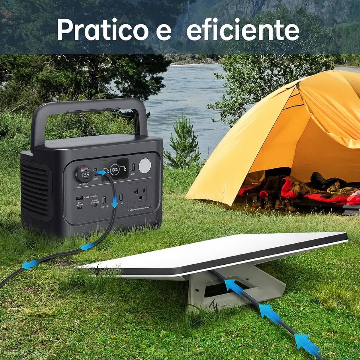 Cabo De Carregamento Veicular 3 Em 1 3m À Prova D'água 12/24v