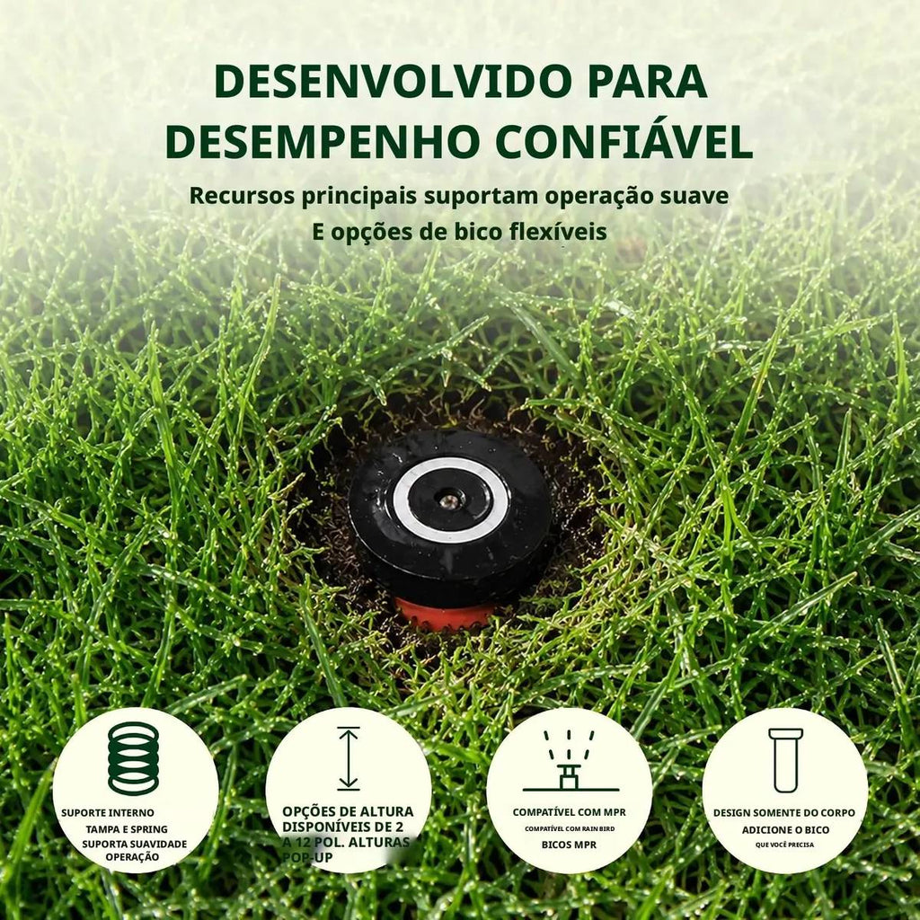 Aspersor Spray 1804 Rain Bird Bocal + Flexível + Bocal C/10