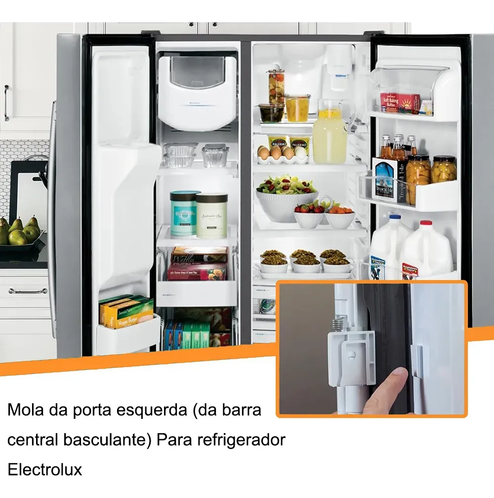 Mola Porta Esquerda Geladeira Dm83x Dm84x Dm85x Dm86x Dm86v