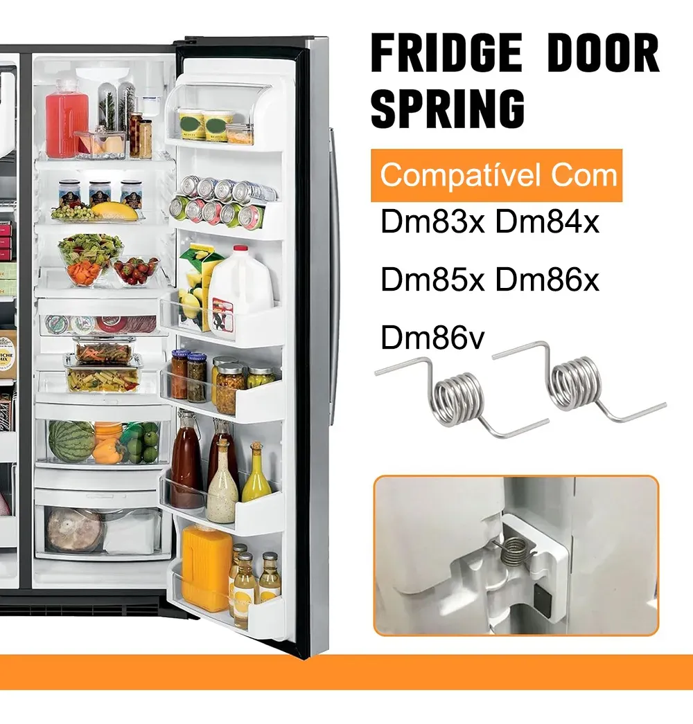 Mola Porta Esquerda Geladeira Dm83x Dm84x Dm85x Dm86x Dm86v