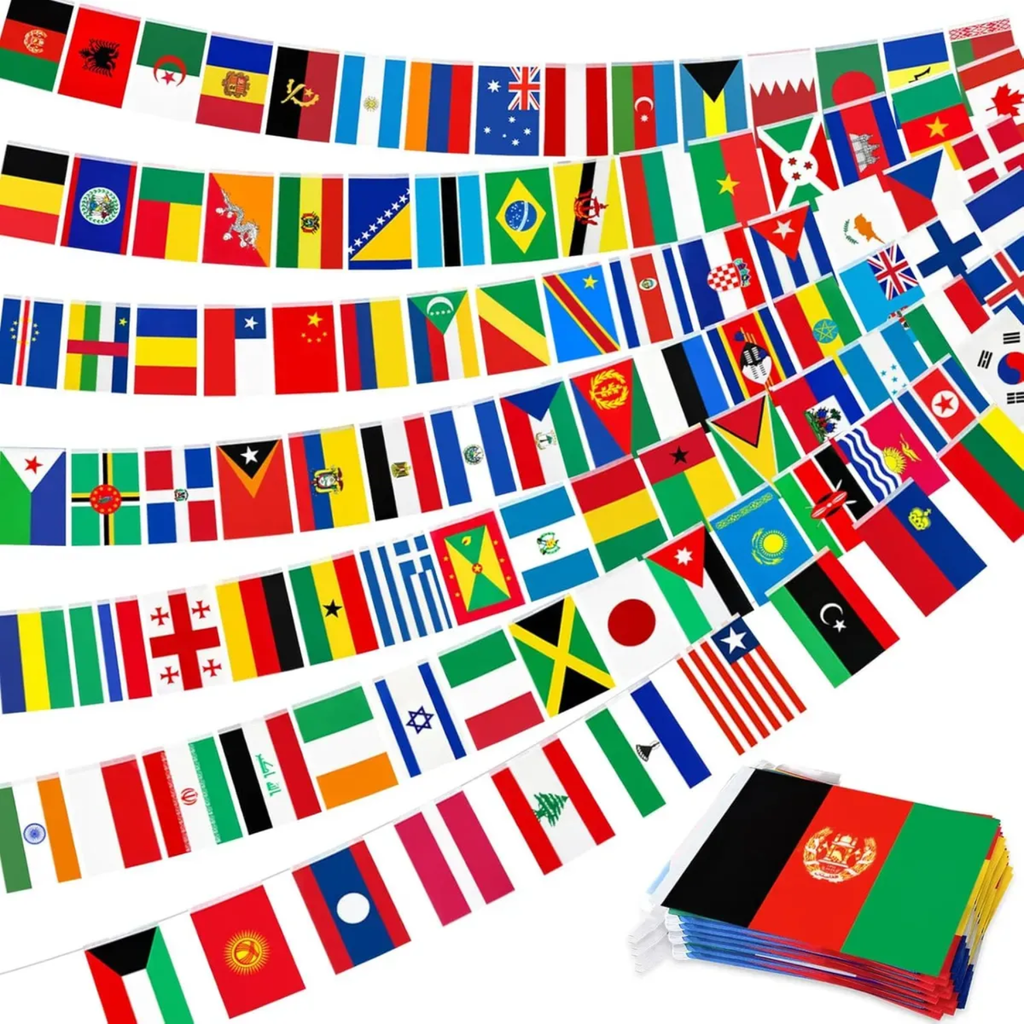 Bandeira Nacional De Cordas Banderine World Football 2026