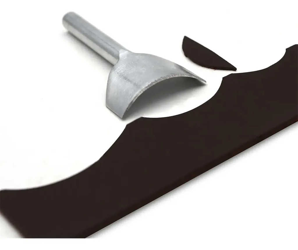 Kit 5 Cortador Vazador Meia Lua Semicírculo Couro Cintos