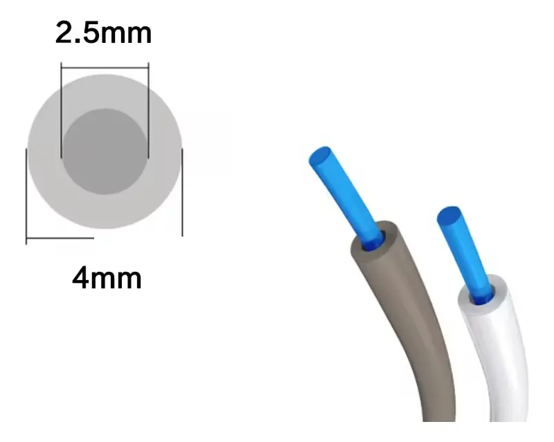 Tubo Ptfe Para Bambu Lab A1 Mini 2.5mm X 4.0mm
