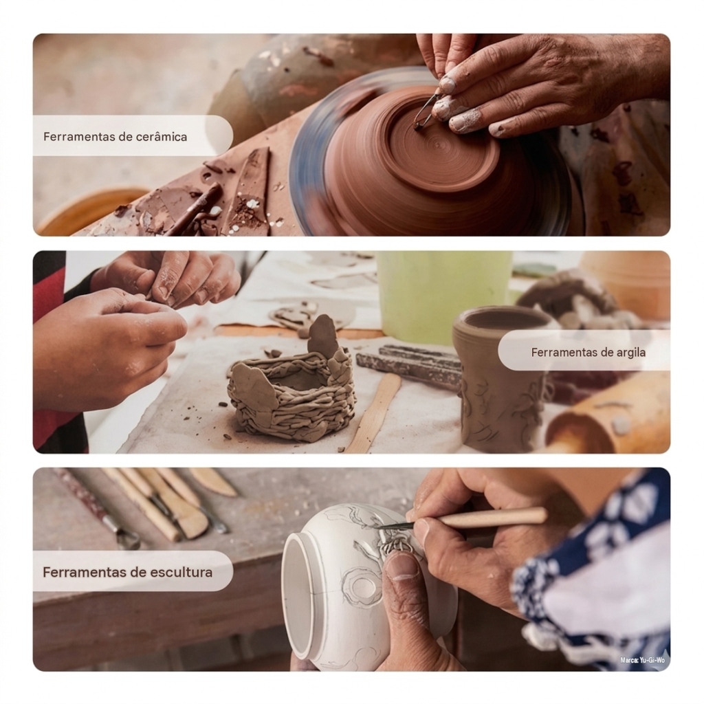 Kit 11 Ferramentas De Esculpir Artesanato De Ceramica Gesso