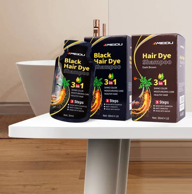 Shampoo Tintura Cobre Cabelos Brancos 1 Lavagem 30ml