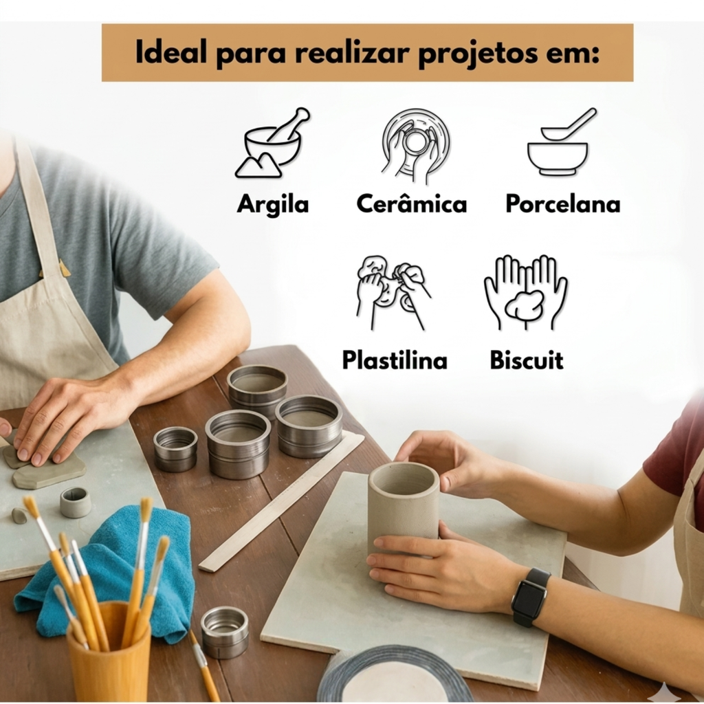 Kit 11 Ferramentas De Esculpir Artesanato De Ceramica Gesso