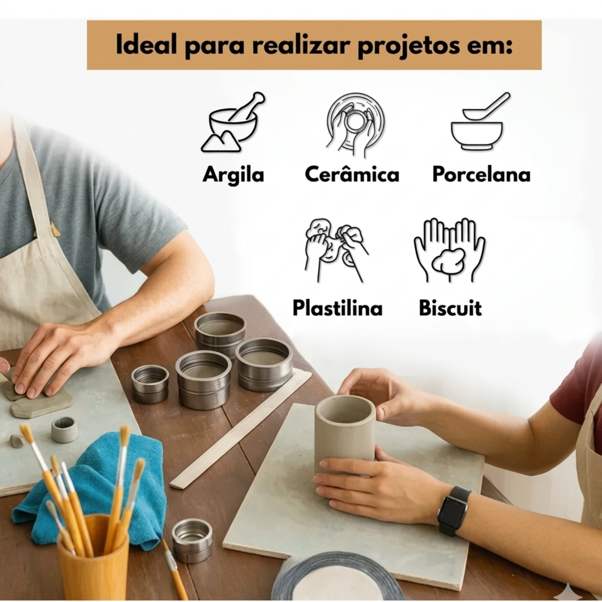 Kit 11 Ferramentas De Esculpir Artesanato De Ceramica Gesso
