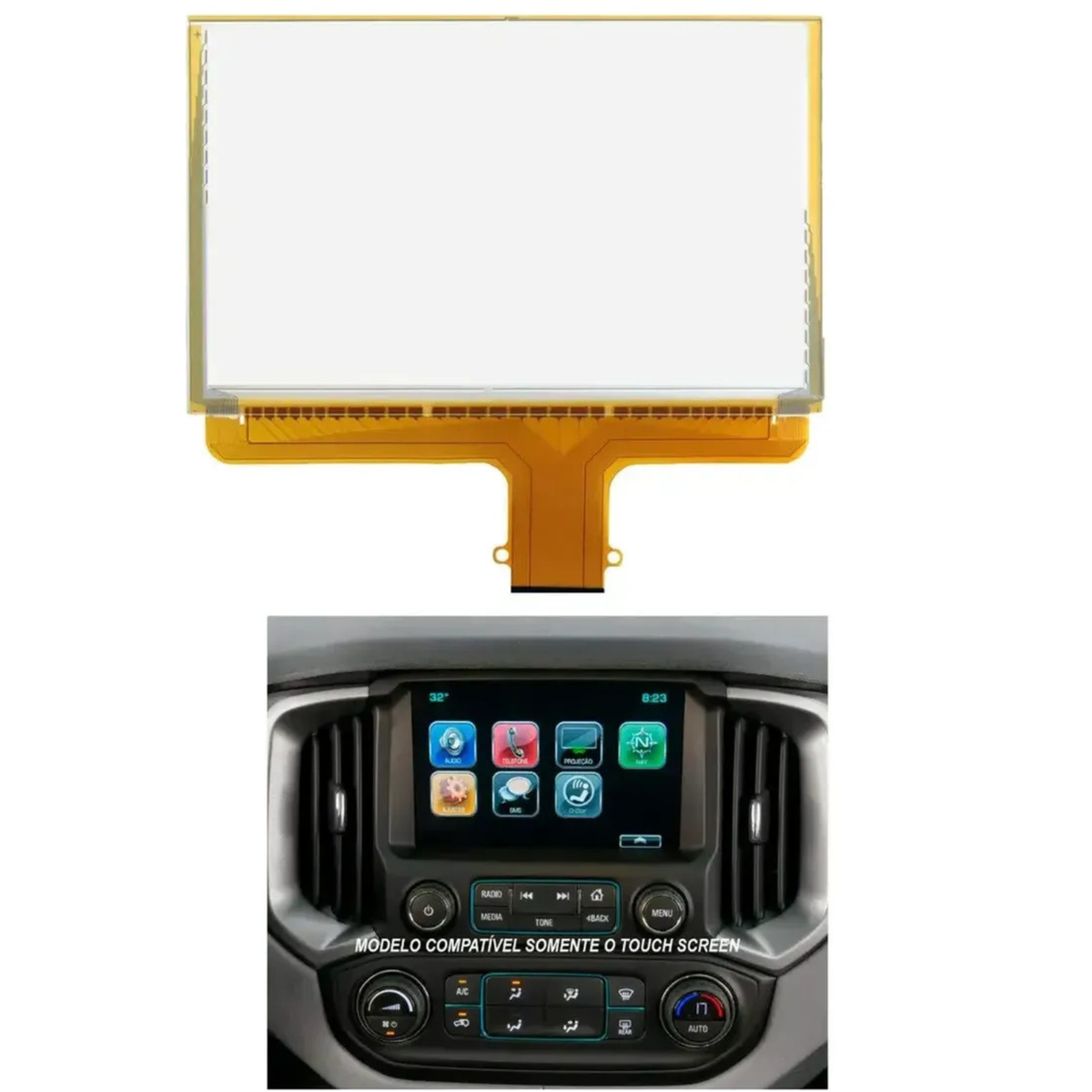Touch Screen Tela De Toque Gm My Link S10 Trailblazer Ltz