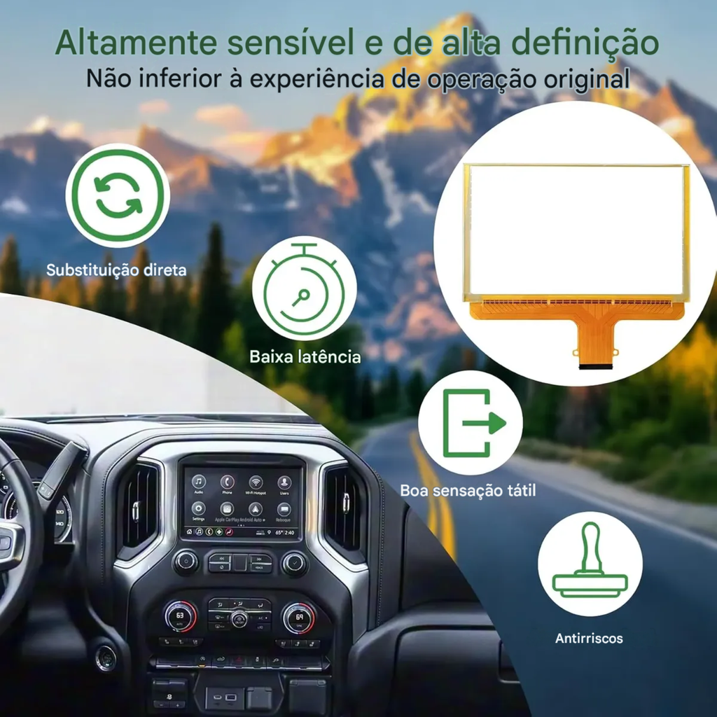 Touch Screen Tela De Toque Gm My Link S10 Trailblazer Ltz