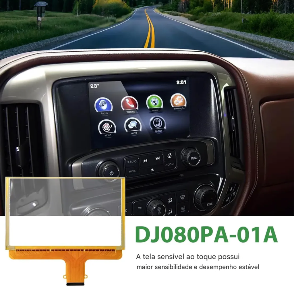 Touch Screen Tela De Toque Gm My Link S10 Trailblazer Ltz